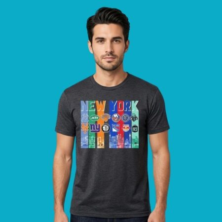 City Sports Teams Skyline Logo Graphic Tee
