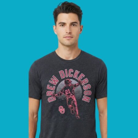 Collegiate Baseball Player Vintage Graphic Tee