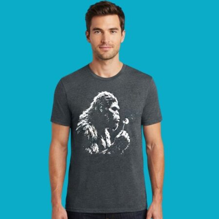 Cryptid Bigfoot Dandelion Meadow Tee