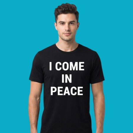 Cute Sci-Fi Alien UFO Peace Graphic Tee
