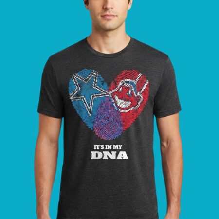 Dallas Cowboys And Cleveland Indians Its In My DNA Shirt