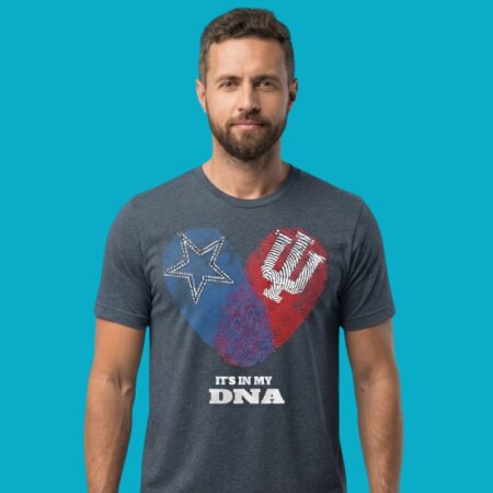 Dallas Cowboys And Indiana Hoosiers Its In My DNA Shirt