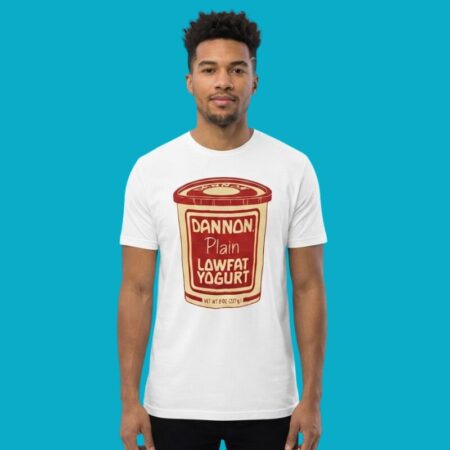 Dannon Plain Lowfat Yogurt 1980s Vintage Food Tee