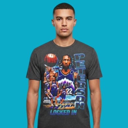 Darryn Peterson NBA Utah Jazz Player Collage Bootleg Vintage Shirt