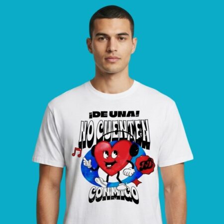 De Una No Cuenten Conmigo Heart Spanish Quote T-Shirt