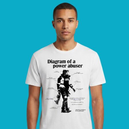 Diagram Of A Power Abuser Police Brutality Shirt
