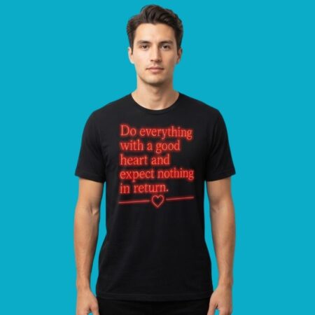 Do Everything With A Good Heart Inspirational Tee