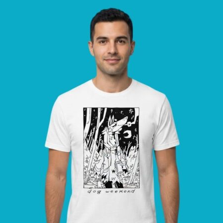 Dog Weekend Illustration Art Smoking T-Shirt