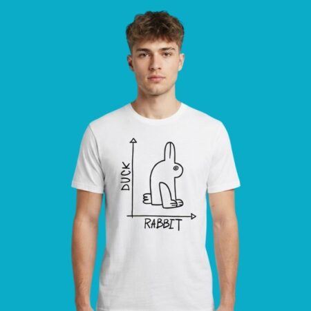 Duck Rabbit Optical Illusion Mind Graphic Tee