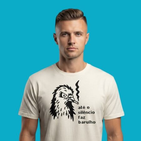 Eagle Smoking Silence Quote Graphic Tee