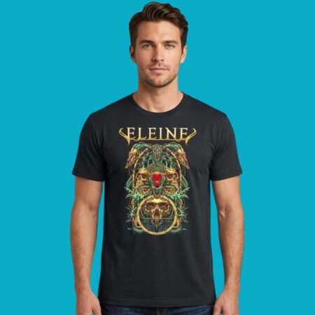 Eleine Skull Art Symphonic Metal Band Tee
