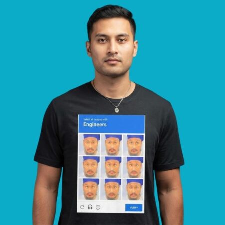 Engineer Tech Verification Captcha Funny Tee
