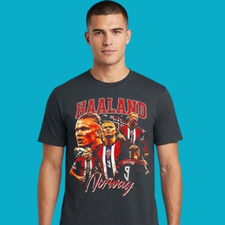 Erling Haaland Norway FIFA World Cup 2026 Portrait Shirt