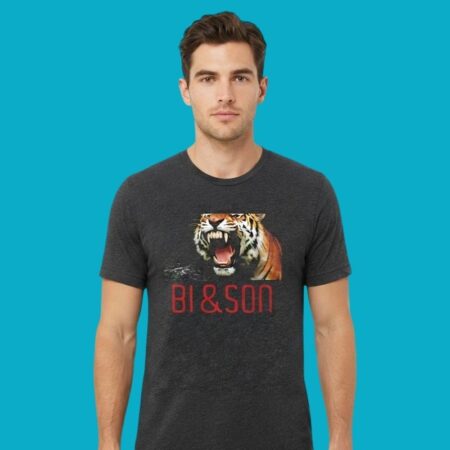 Father Son Tiger Wildlife Graphic Tee