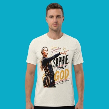 Fevers Sophie Cunningham Point God Basketball T-Shirt