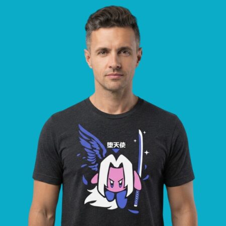 Final Fantasy Kirby Fallen Angel Gaming Mashup Tee