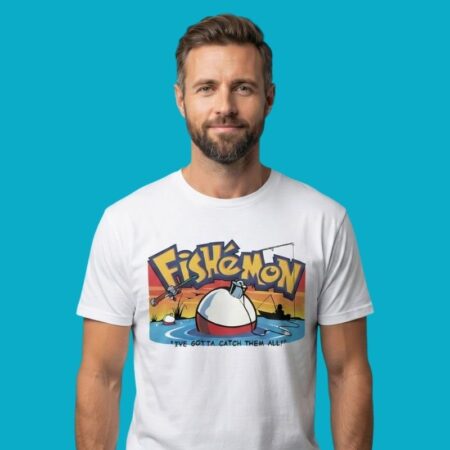 Fishemon Gotta Catch Them All Fishing T-Shirt