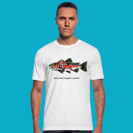 Fishing Enthusiast Emotional Support Pet Tee