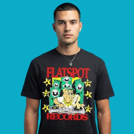 Flatspot Records Bulldog DJ Hardcore Punk Shirt