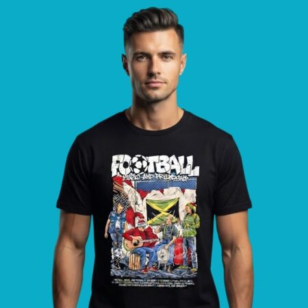 Football Music And Friendship Soccer Fans T-Shirt