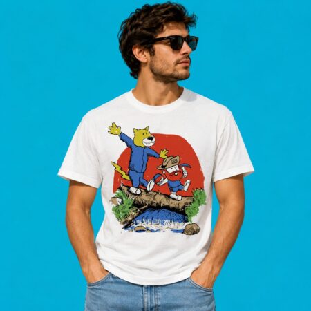 Friends Denver Nuggets Rocky The Mountain Lion Cartoon T-Shirt