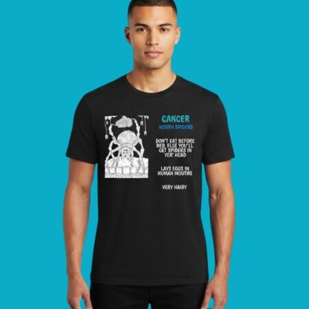 Funny Creepy Mouth Spiders Caution Tee