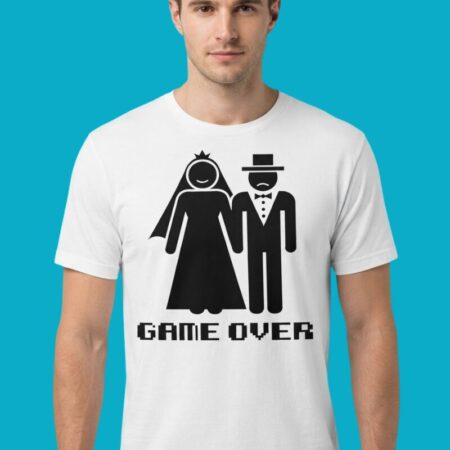 Game Over Wedding Bride Groom Marriage Shirt