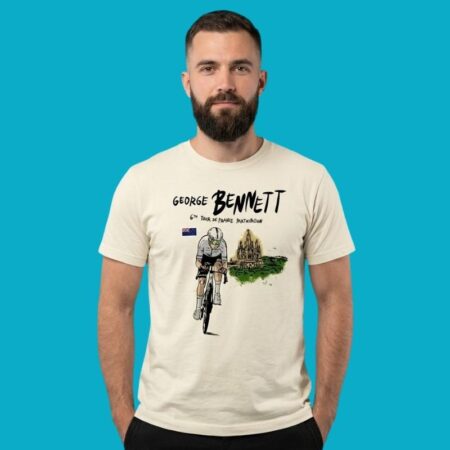George Bennett 6th Tour De France Participation UAE Team Emirates Shirt