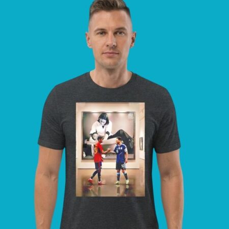 Global Soccer Icons Art Tribute Graphic Tee