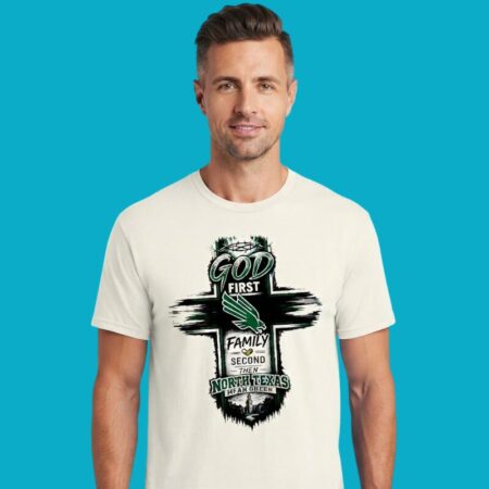 God First North Texas Mean Green Shirt