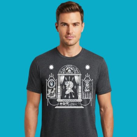 Gothic Skeleton Knight Archway Tee