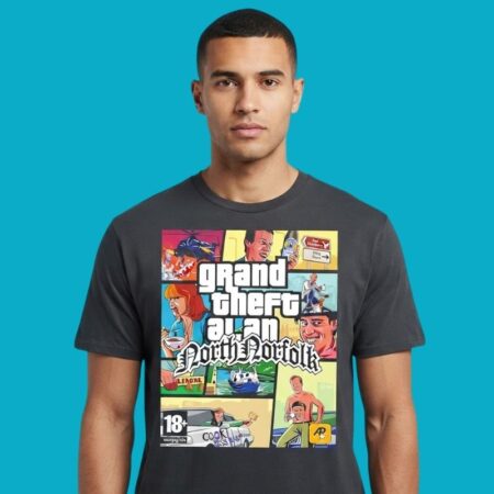 Grand Theft Alan North Norfolk Steve Coogan T-Shirt