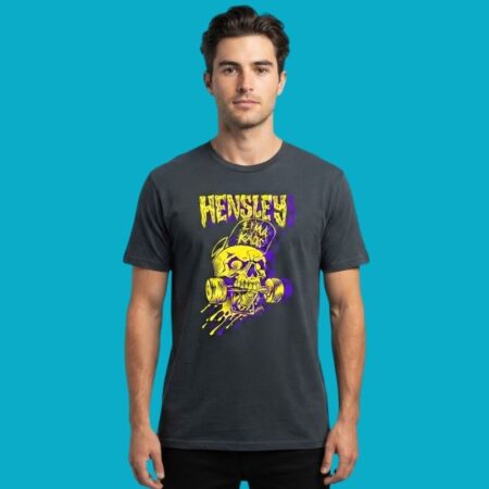 Hensley Lima Kaos Skull Skateboard Shirt