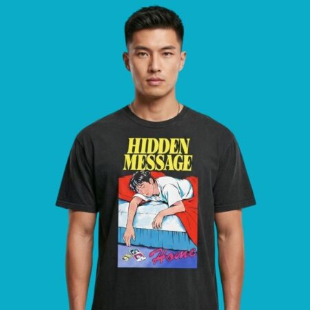 Hidden Message Home Illustration Art Aesthetic T-Shirt