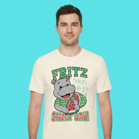 Hippo Fritz Sweet Day Cute Animal Graphic Tee