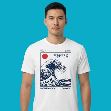 Hokkaido Wave Japanese Art Kanagawa Surf T-Shirt