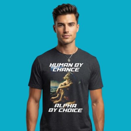 Human By Chance Alpha By Choice Wolf Tee