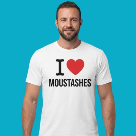 I Heart Moustaches Graphic Tee