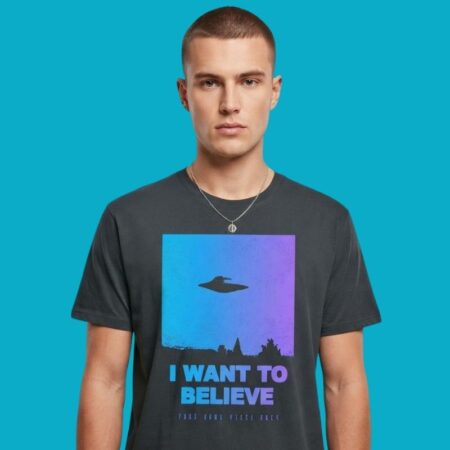 I Want To Believe Frog UFO Video Tee