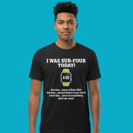 I Was Sub Four Today Body Glide Battery Knees Shirt