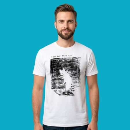 I Will Find Myself Again Raccoon Self Discovery T-Shirt