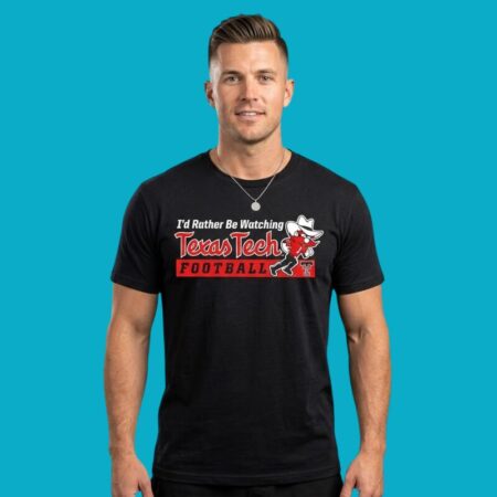 Id Rather Be Watching Texas Tech Football Shirt