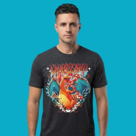 Inferno Metal Charizard Pokemon Shirt