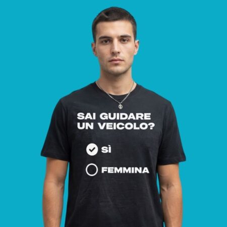 Italian Driving Humor Sarcastic Slogan Tee
