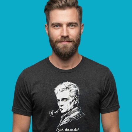 Jacques Derrida Philosophy Satire Tee