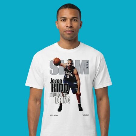 Jason Kidd New Jersey Drive Slam Magazine Style Tee