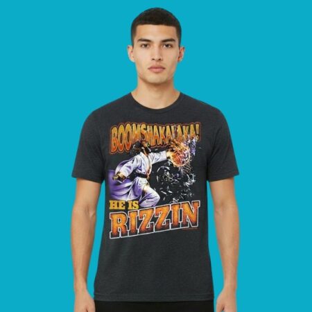Jesus Easter Boomshakalaka He Is Rizzin Funny T-Shirt