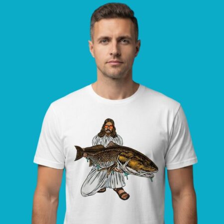 Jesus Holding A Fish Fishlikejesus Shirt