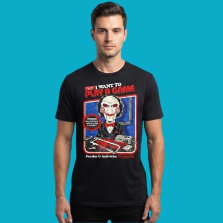 Jigsaw Presents I Want To Play A Game Puzzles T-Shirt