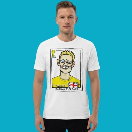 Jordan Pickford England Soccer Trading Card Shirt